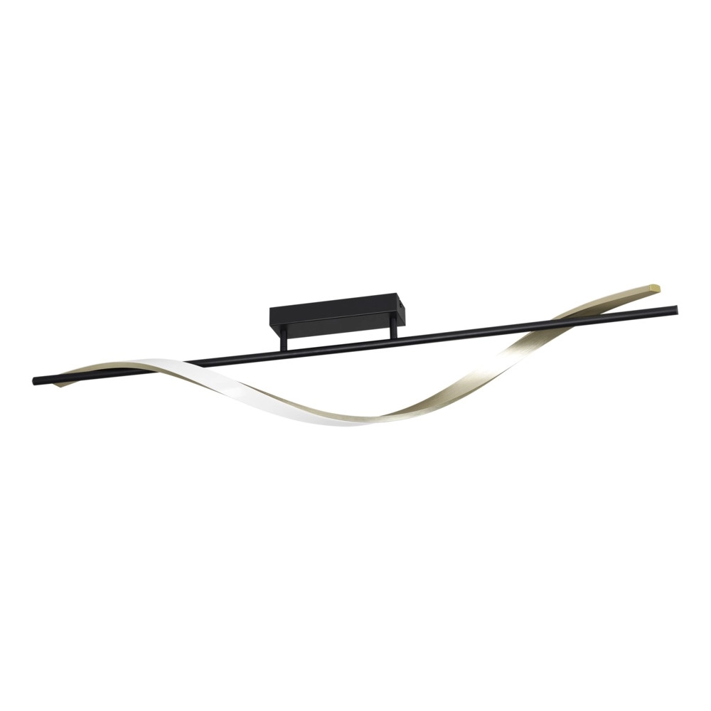 Ceiling lamp Conaprato black with gold
