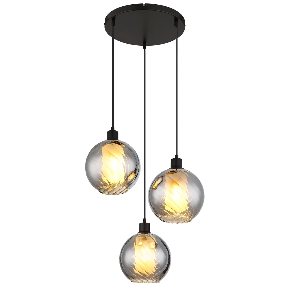 Design pendant lamp Ulf 3-light black