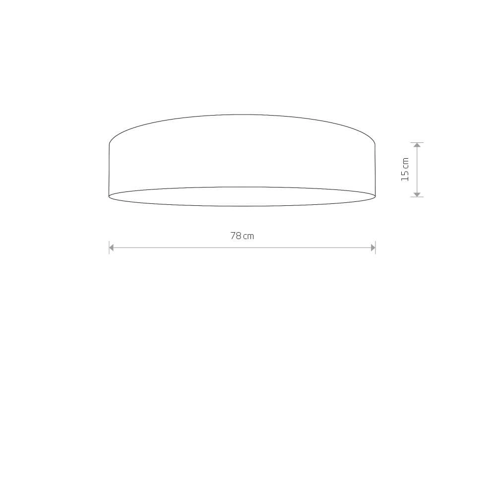 Gold ceiling lamp Turda Ø 78cm Lyora 5903139880299