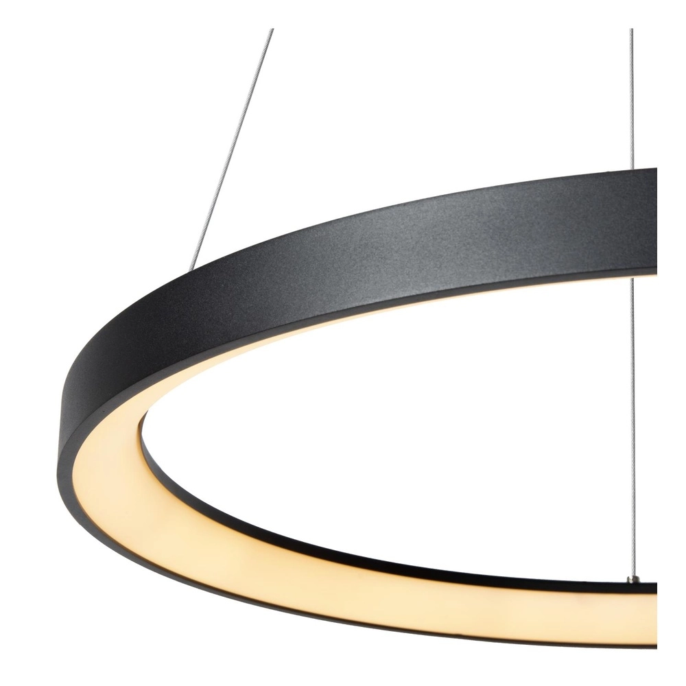 Pendant lamp Vidal Ø 58cm black Lucide 5411212460912