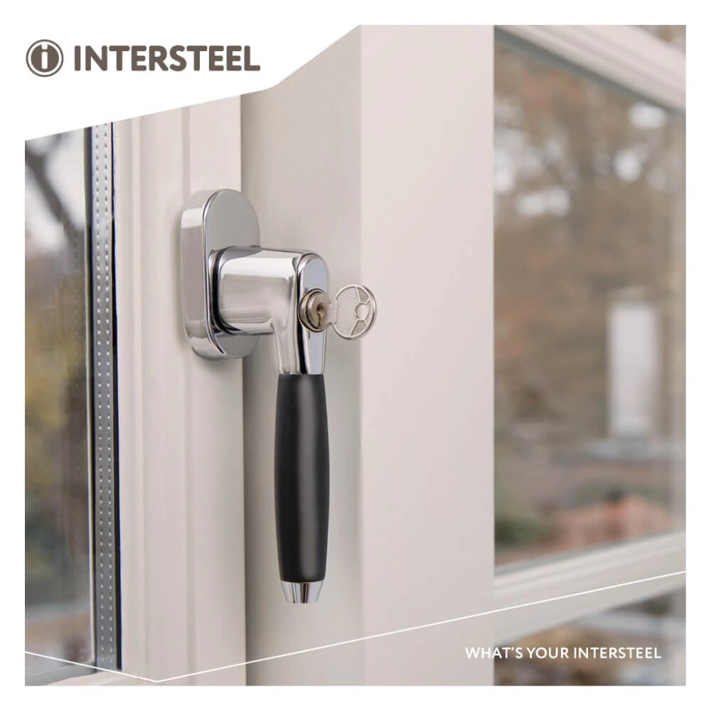Classic window handle Ton 400 Lockable chrome Intersteel 8714186147962