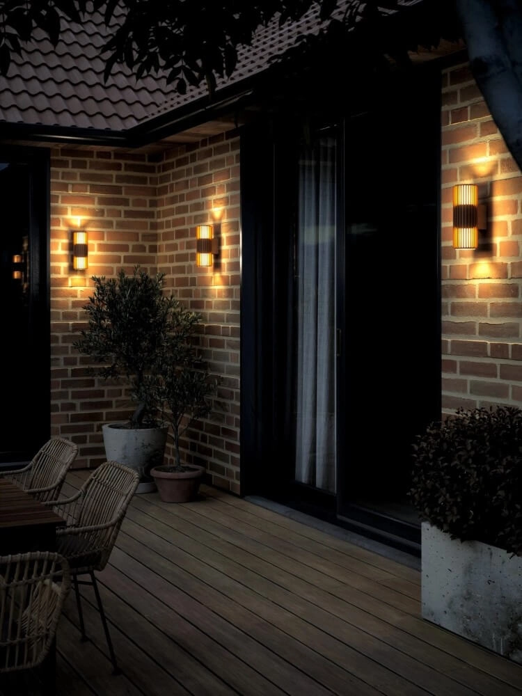 Design outdoor lamp Aludra double - brown metallic Nordlux 5704924022135