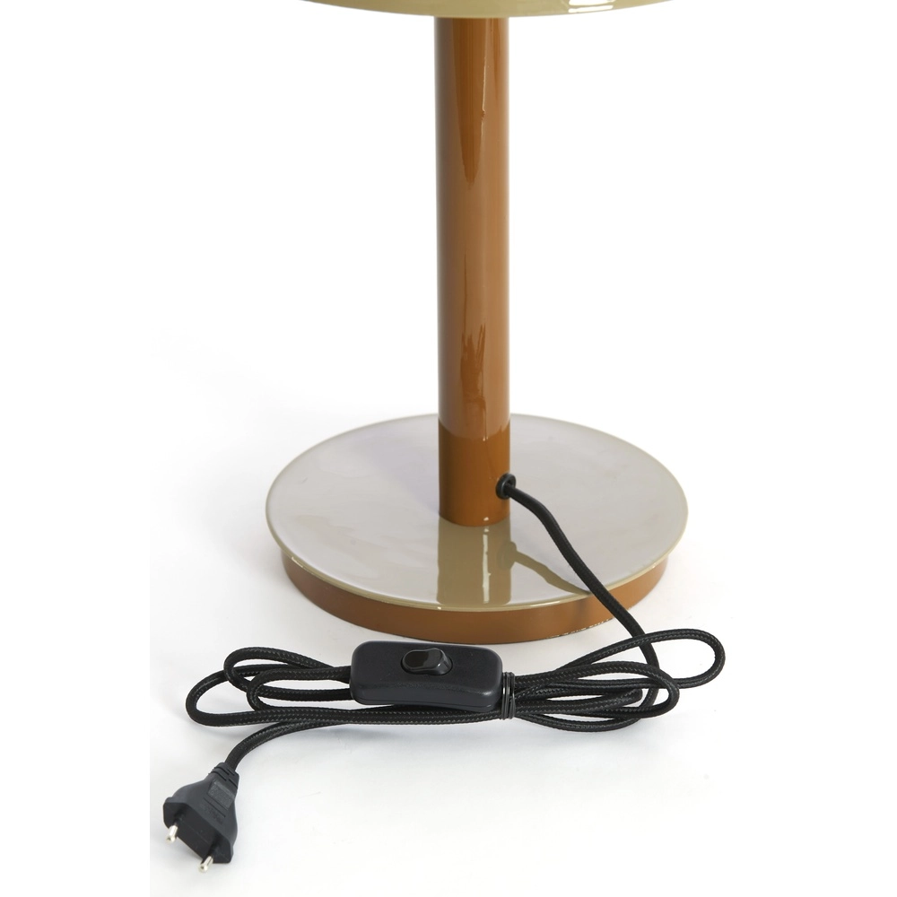 Desk lamp Marivet gloss sand and brown - Ø 30cm Light & Living 8717807816247