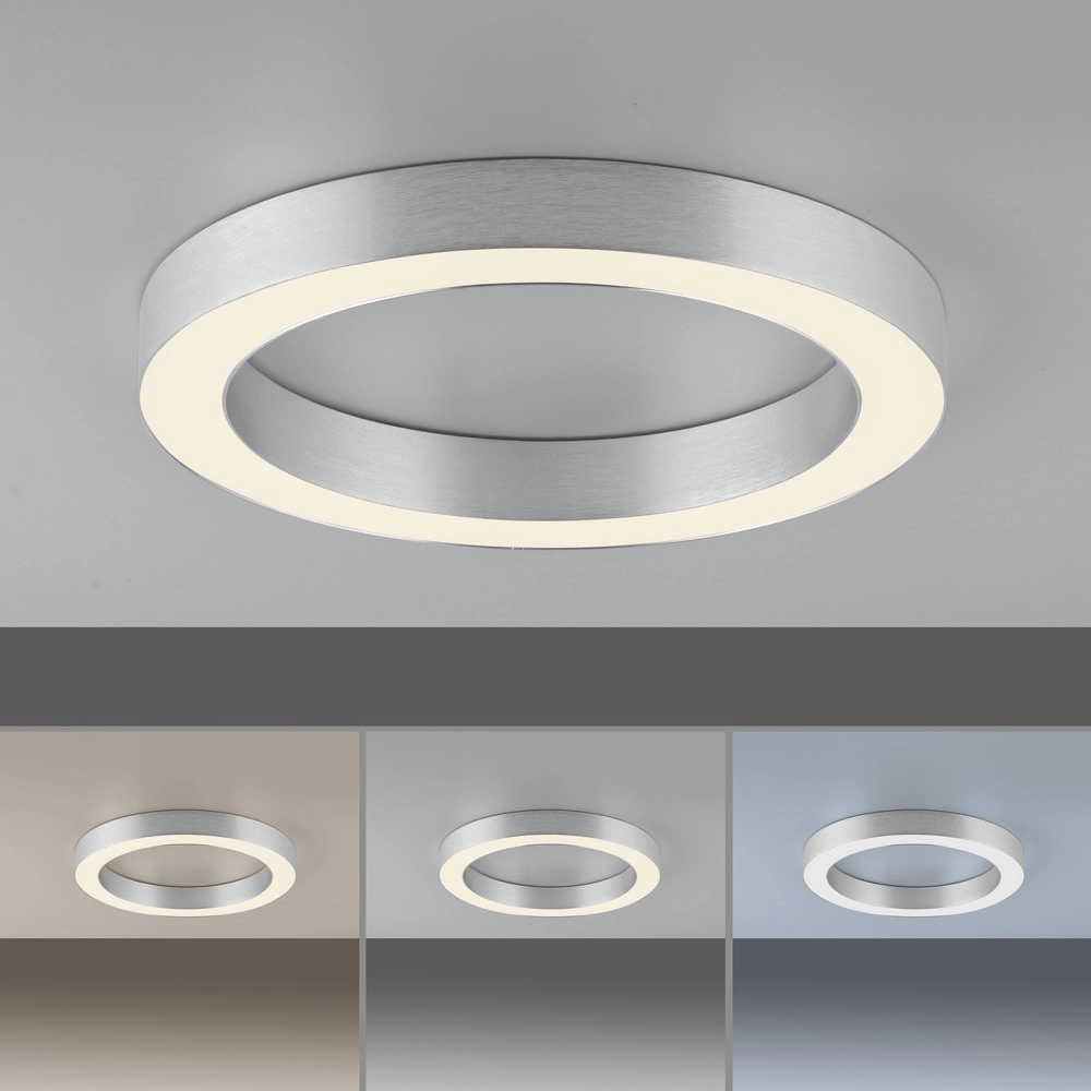 Sleek led ceiling lamp Pure Lines Round Ø 35cm - diamond Paul Neuhaus 4012248395233