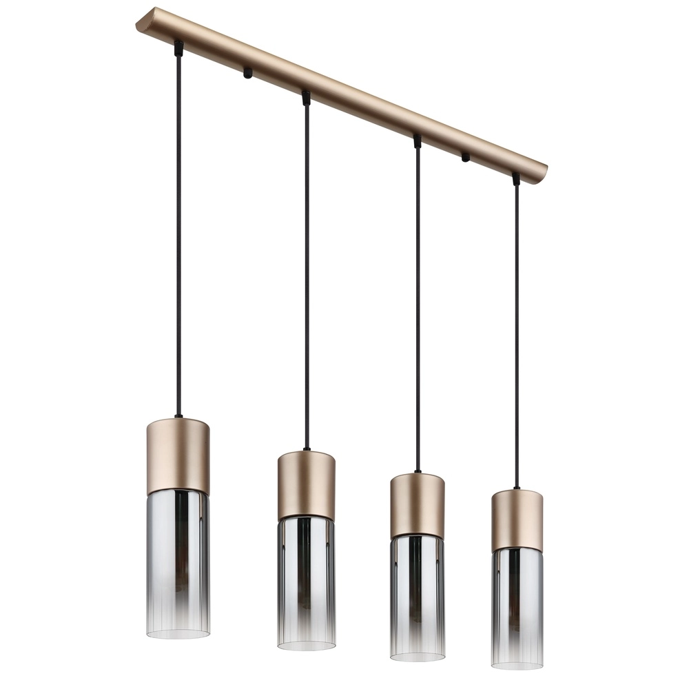 4-light pendant lamp Annika brown design Globo 9007371531905