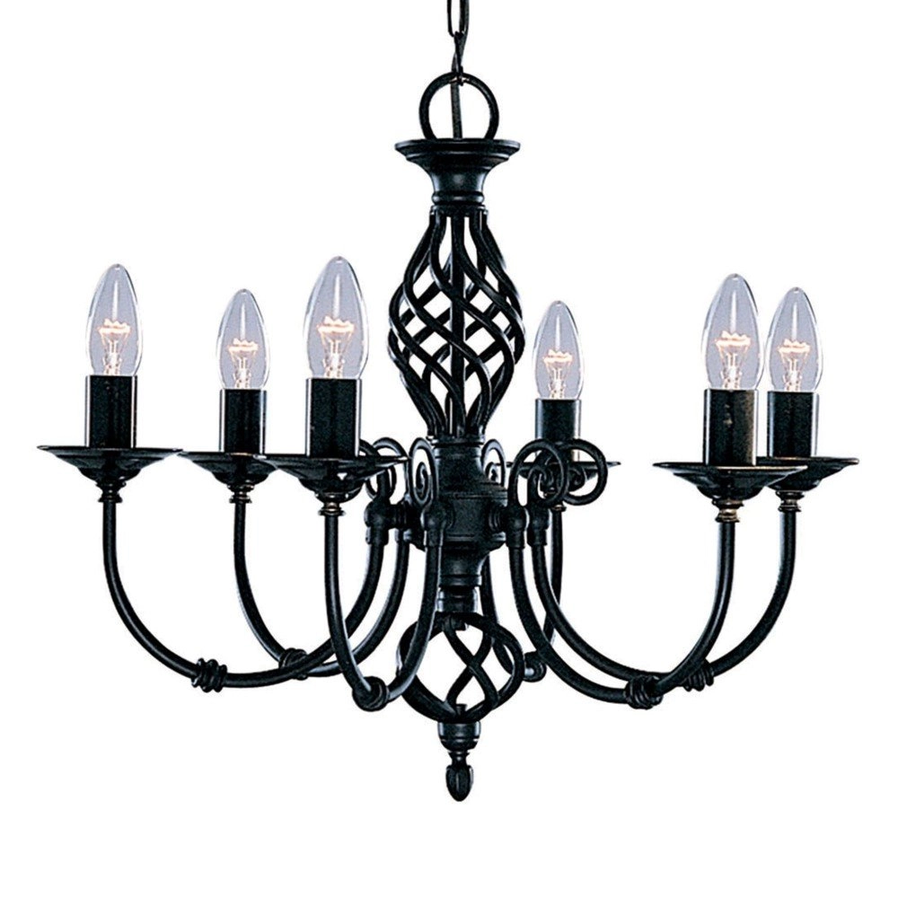 Black chandelier Zanzibar