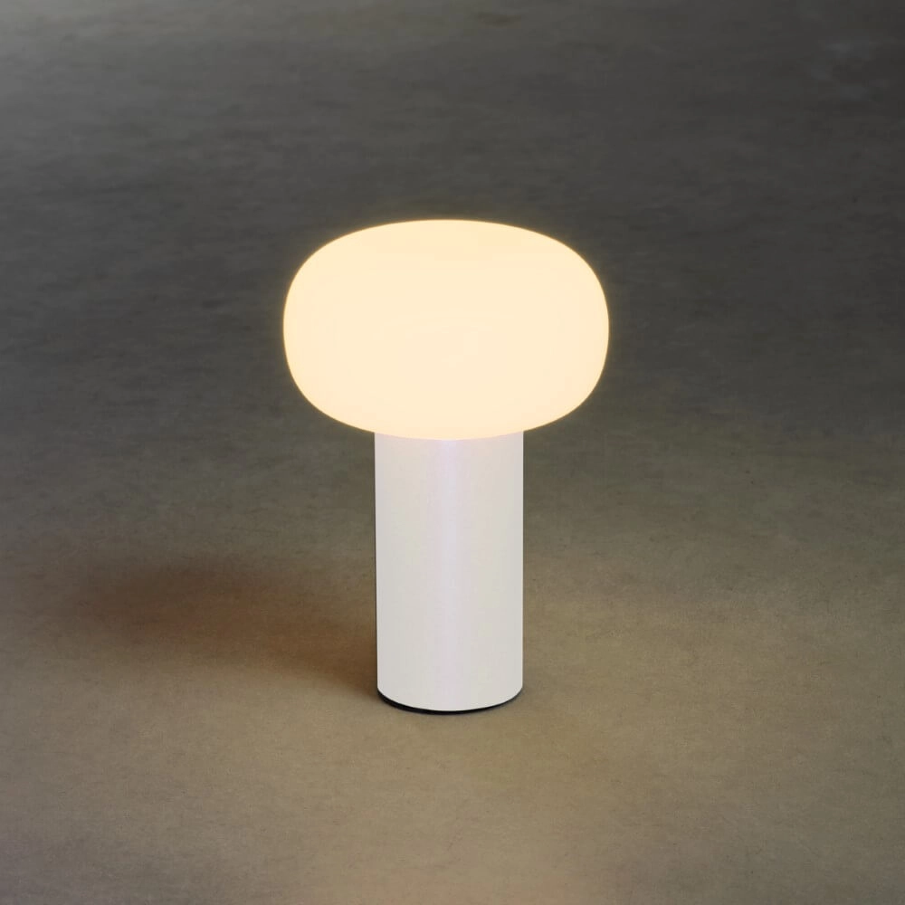 Rechargeable table lamp Antibes white KonstSmide 7318308262529
