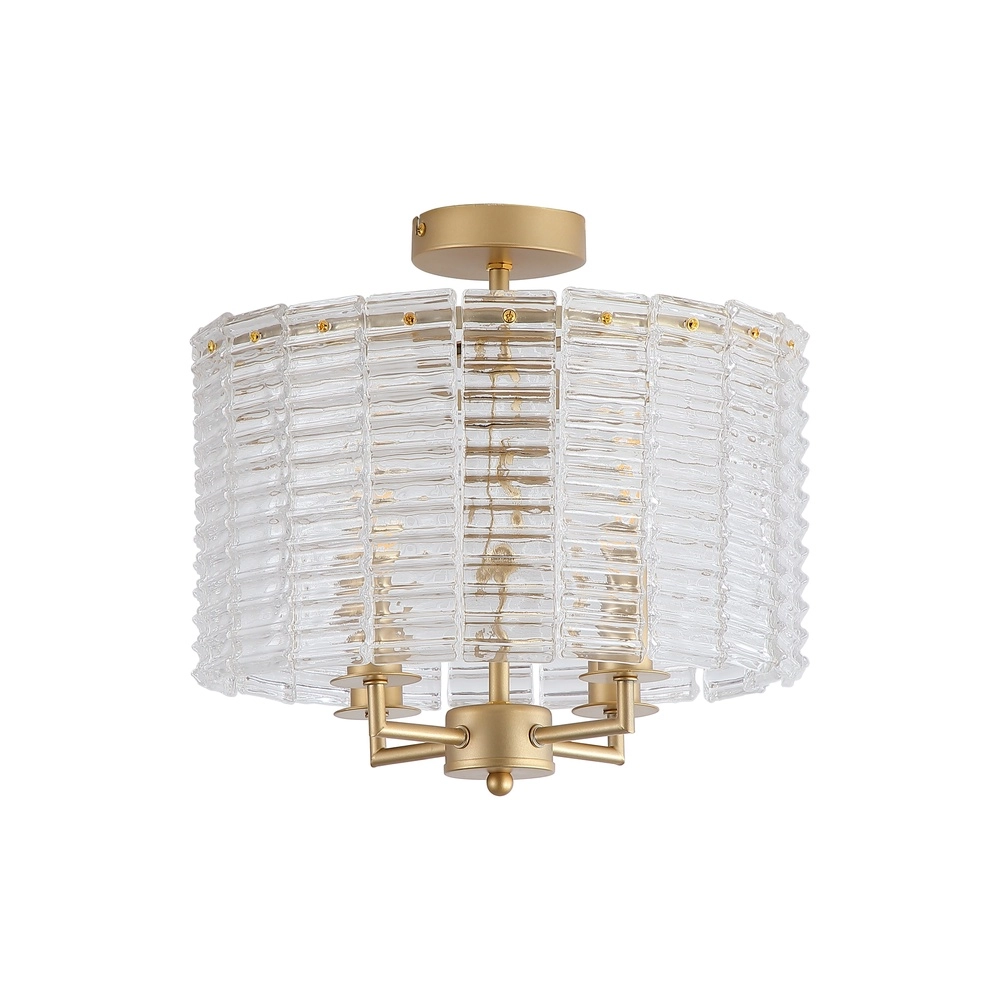 Classic ceiling lamp Flute Gold