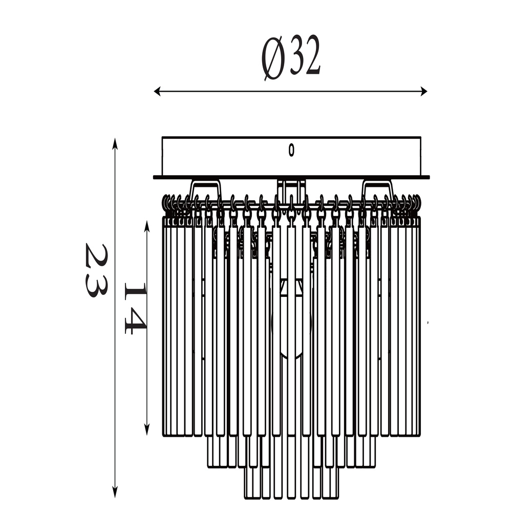 Ceiling lamp Swizzle black Searchlight 5053423302553