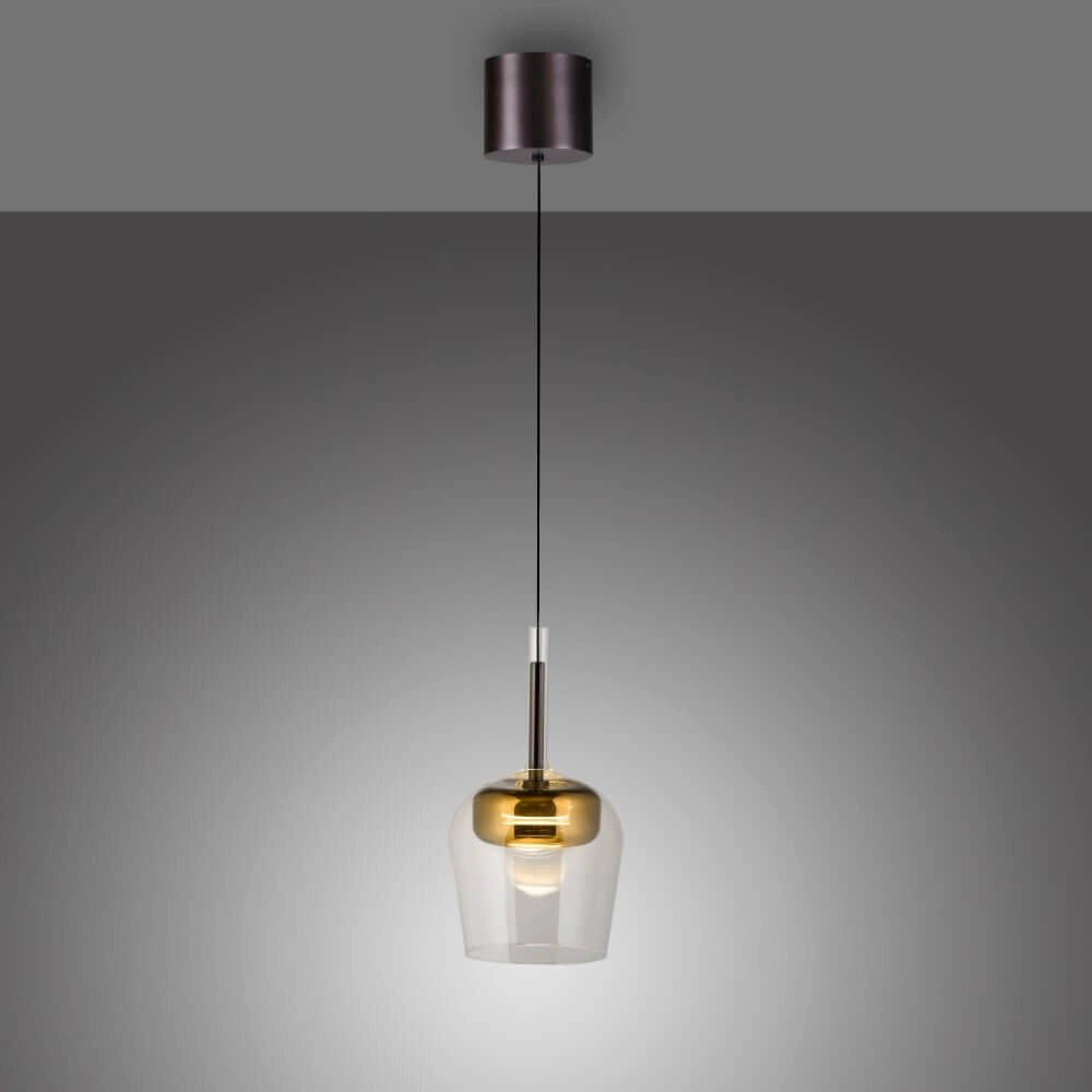 Pendant lamp Q-Kon gold Paul Neuhaus 4012248383858
