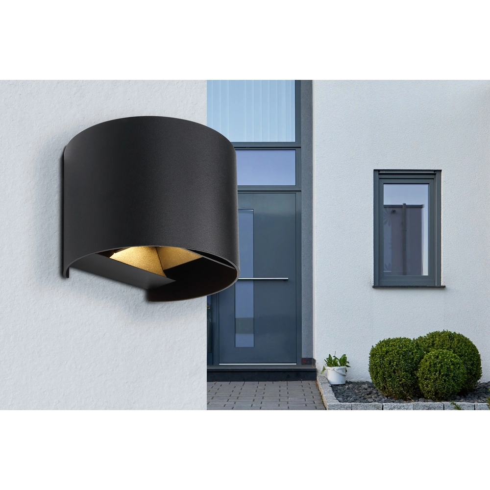 Surface-mounted spot Veronika Black up & down round Globo 9007371454037