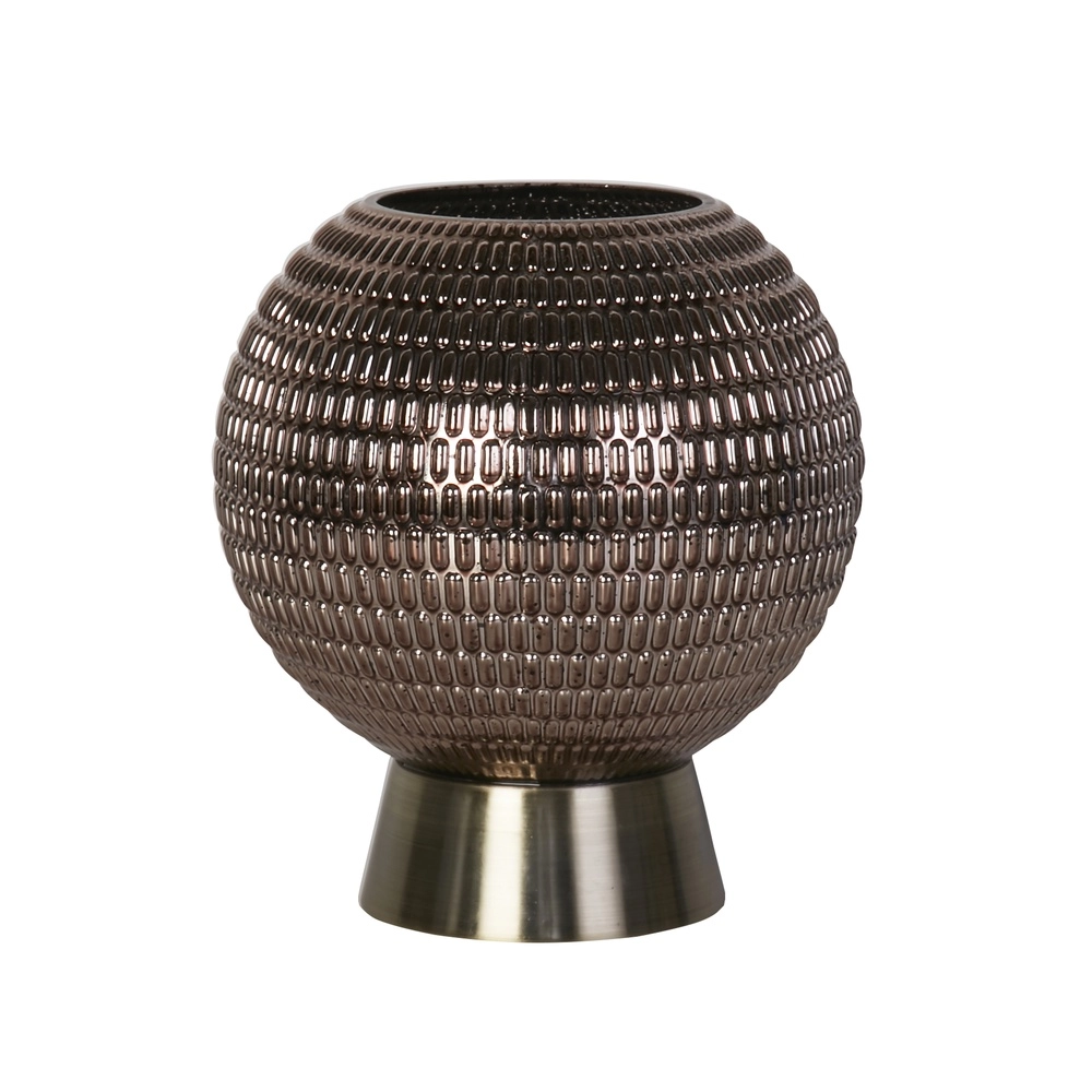 Table lamp Mila brown glass battery-powered Searchlight 5053423306940