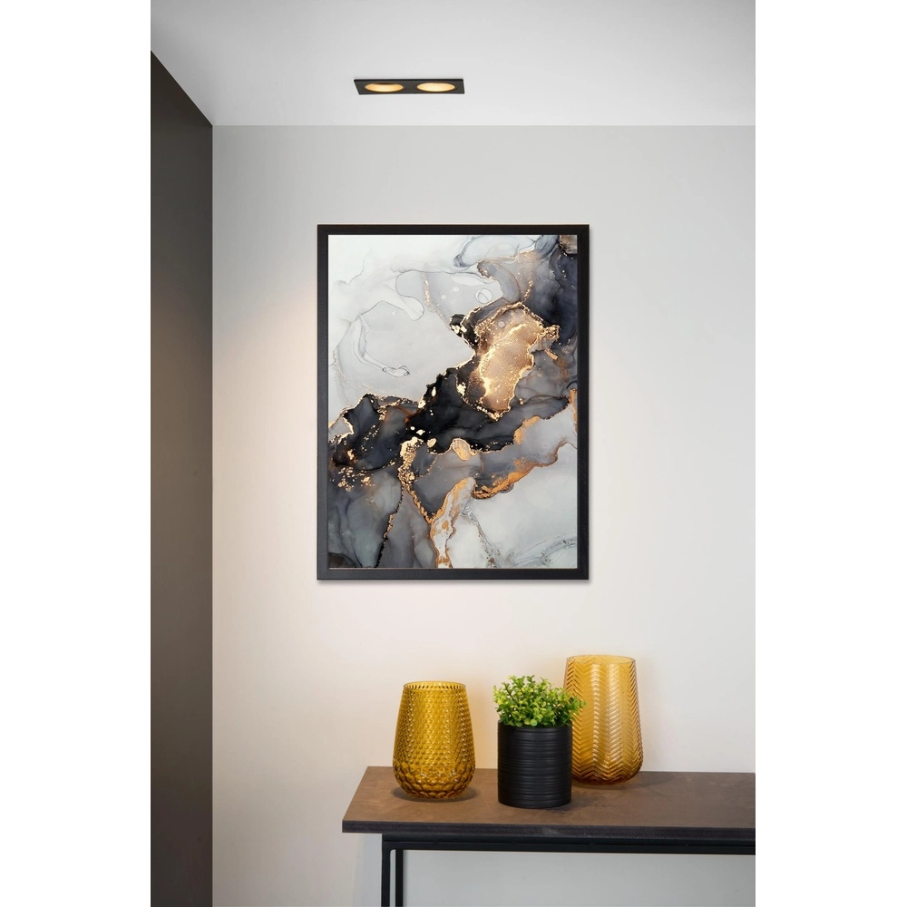 Rectangular recessed spotlight Embed Black Lucide 5411212221261