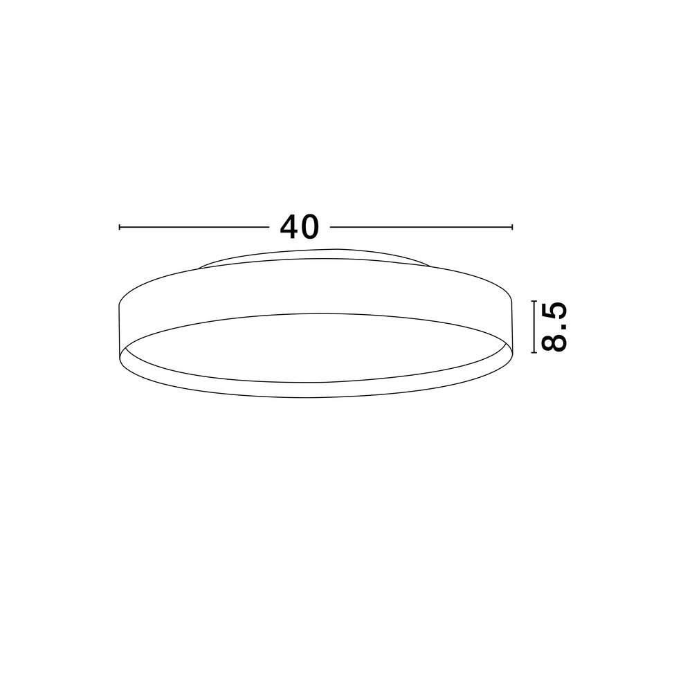 Ceiling light Roi white Ø 40cm Lyora 5212017448927