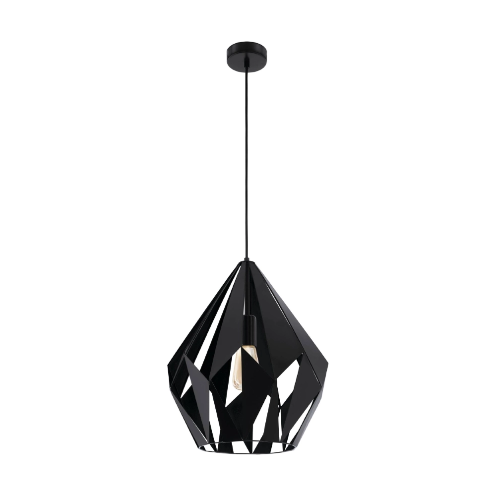 Black pendant lamp Carlton 5 Ø 38.5cm