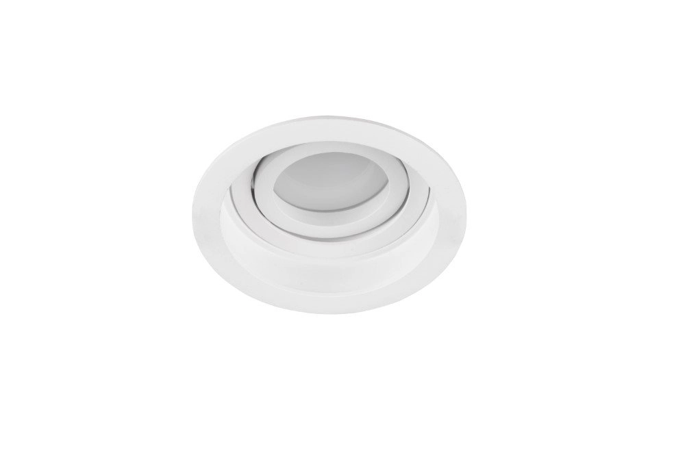 Adjustable recessed spot Kenai GU10 round white