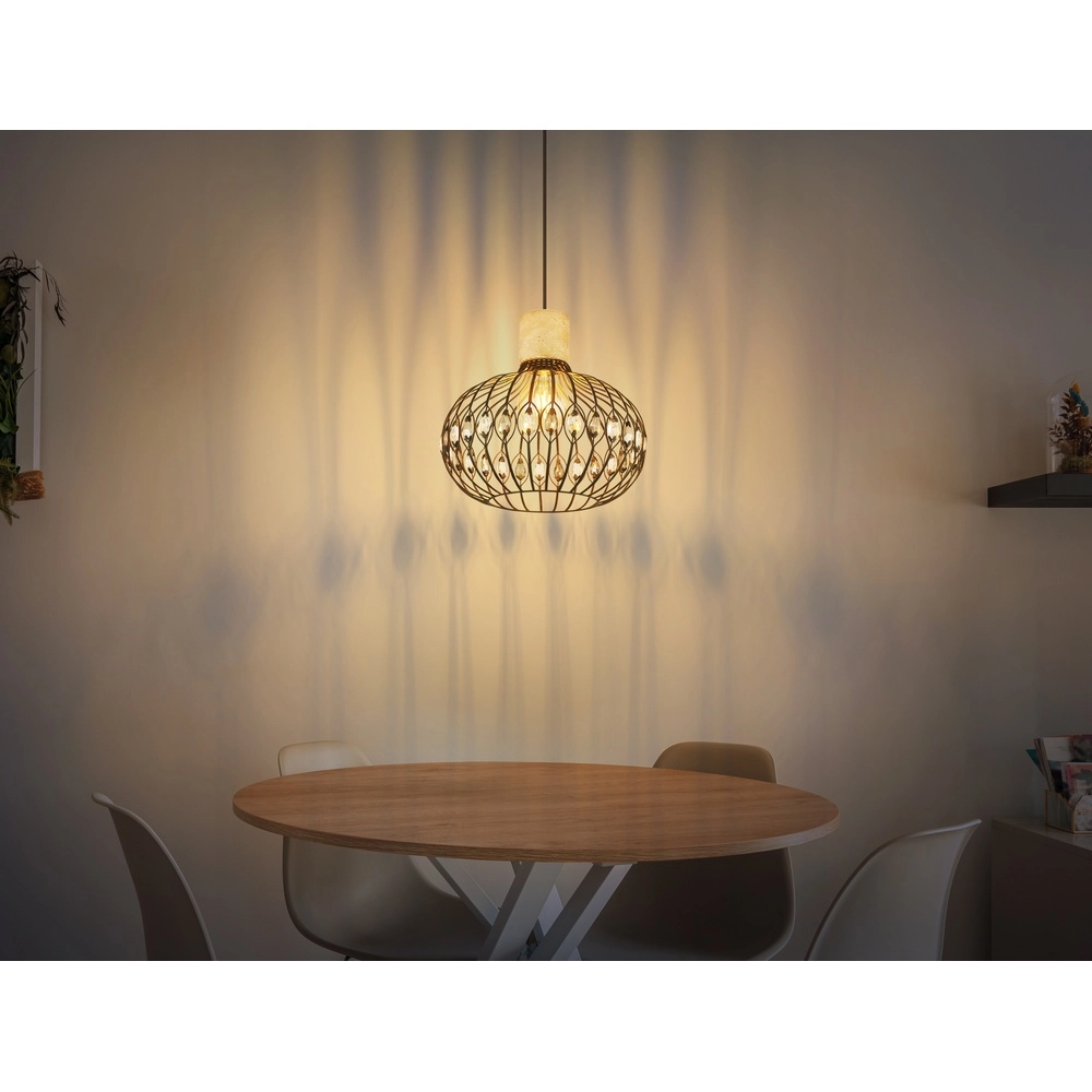 Pendant lamp Dorthy Country Black Globo 9007371578061