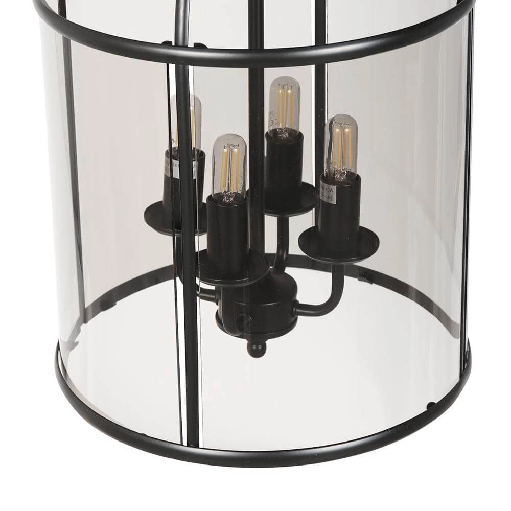 Classic pendant lamp Pimpernel black 4-lights Steinhauer 8712746174205