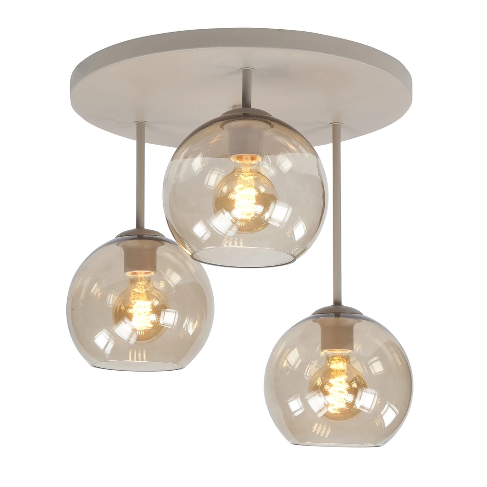Ceiling lamp design Fantasy 3-light sand brown