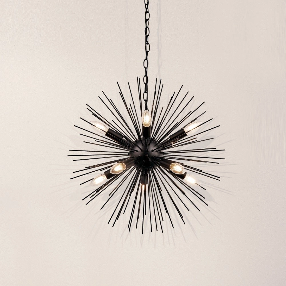 Black pendant lamp Sputnik Ø 56cm Searchlight 5053423158709