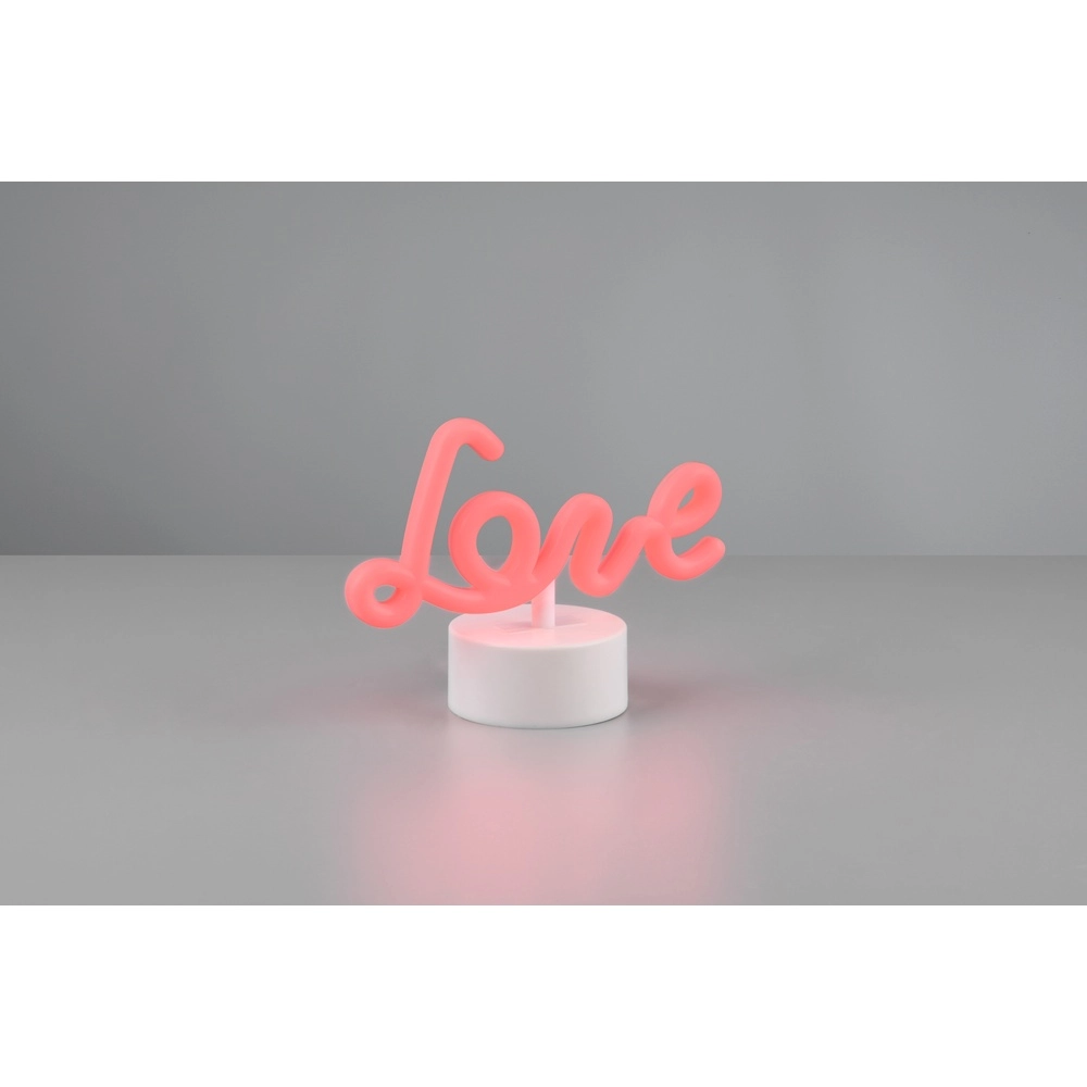 Neon Table Lamp Amor pink Trio 4017807600827