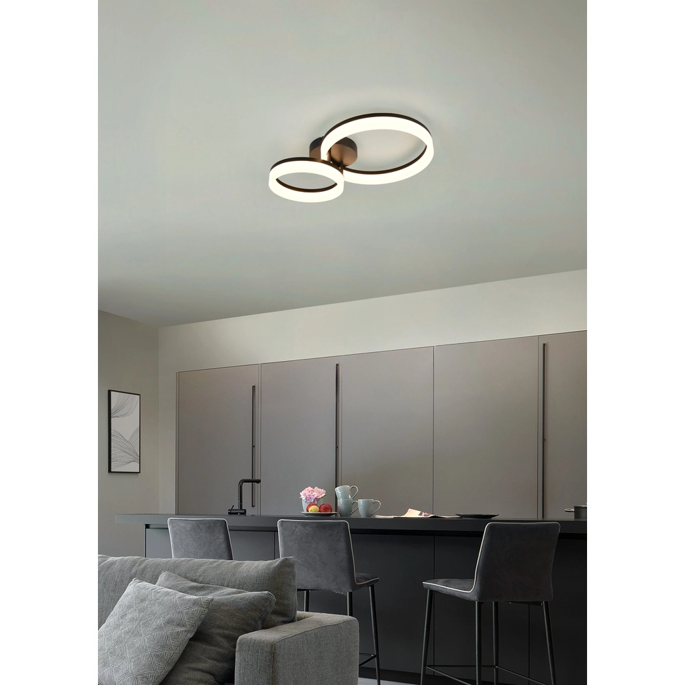 Design ceiling lamp Scope S black Trio 4017807656008
