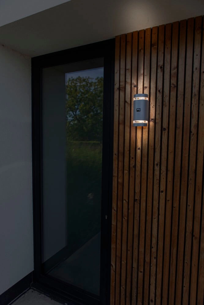 Design wall lamp Focus anthracite with sensor Lutec 6939412014968