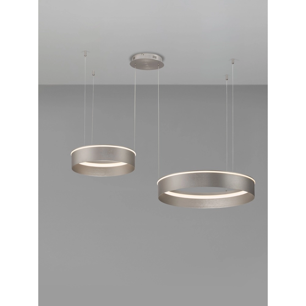 Modern pendant lamp Olivia Double nickel Lyora 5212017494276