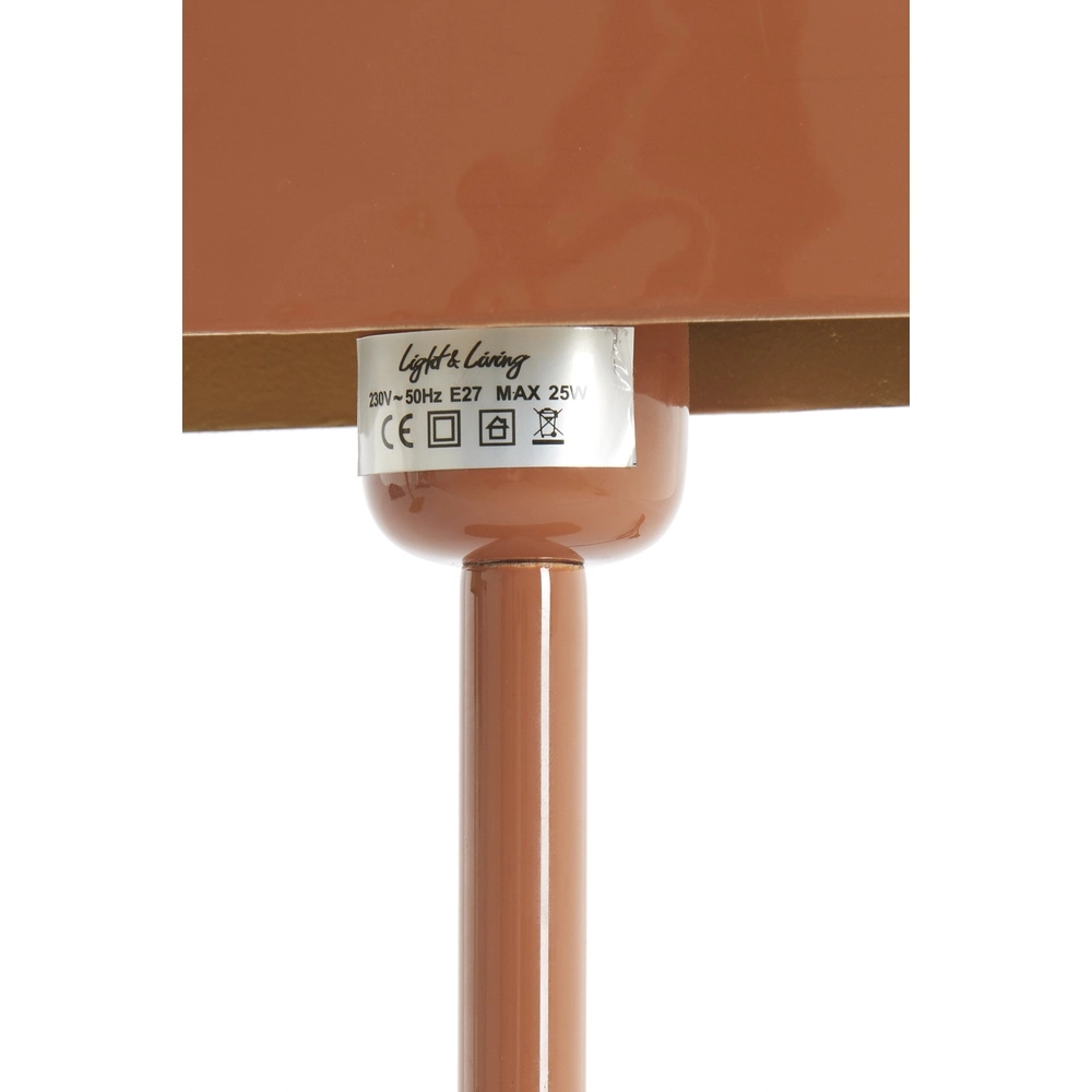 Bedside Lamp Elenie 20x10cm - gloss dark orange Light & Living 8717807818753