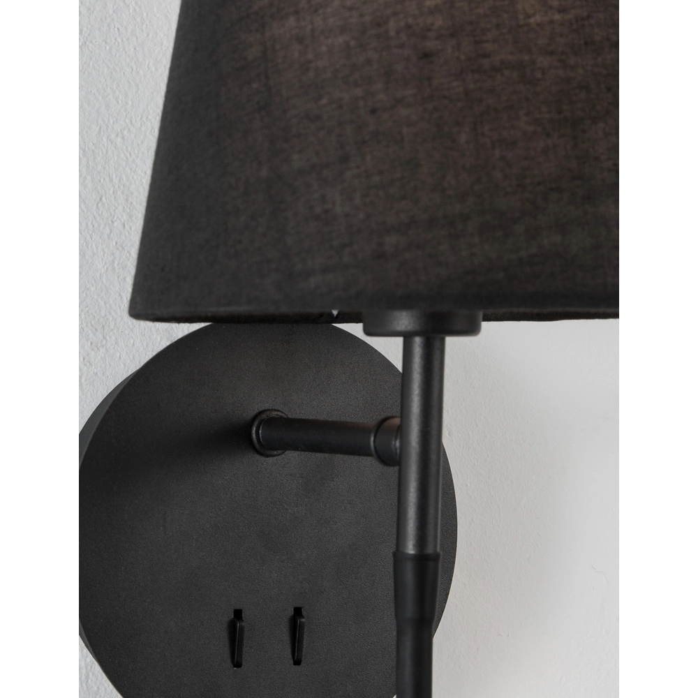 Bedside lamp Nia black Lyora 5212017427120