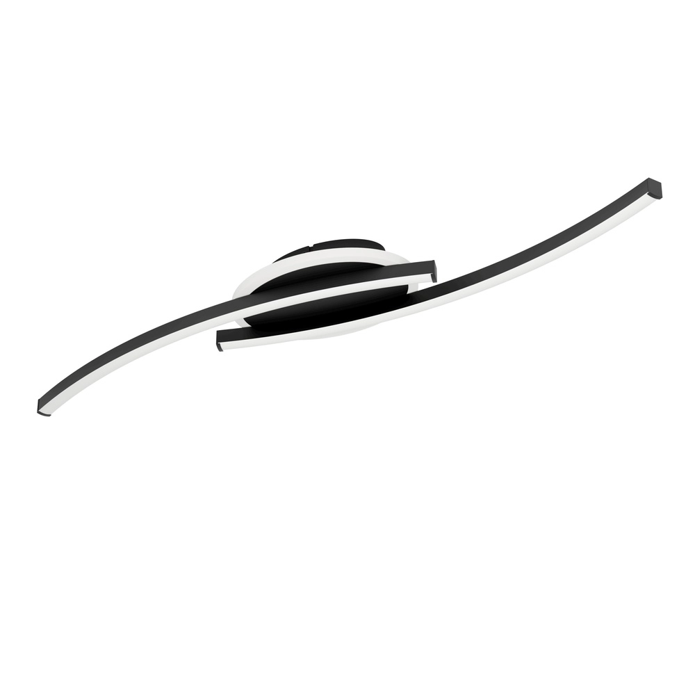 Ceiling lamp Lungolago LED - black - round