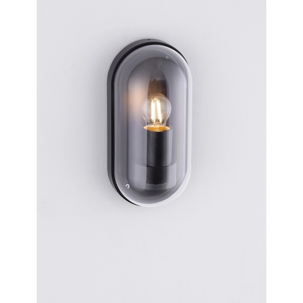 Oval wall lamp Amel Classic anthracite Lyora 5212017449382