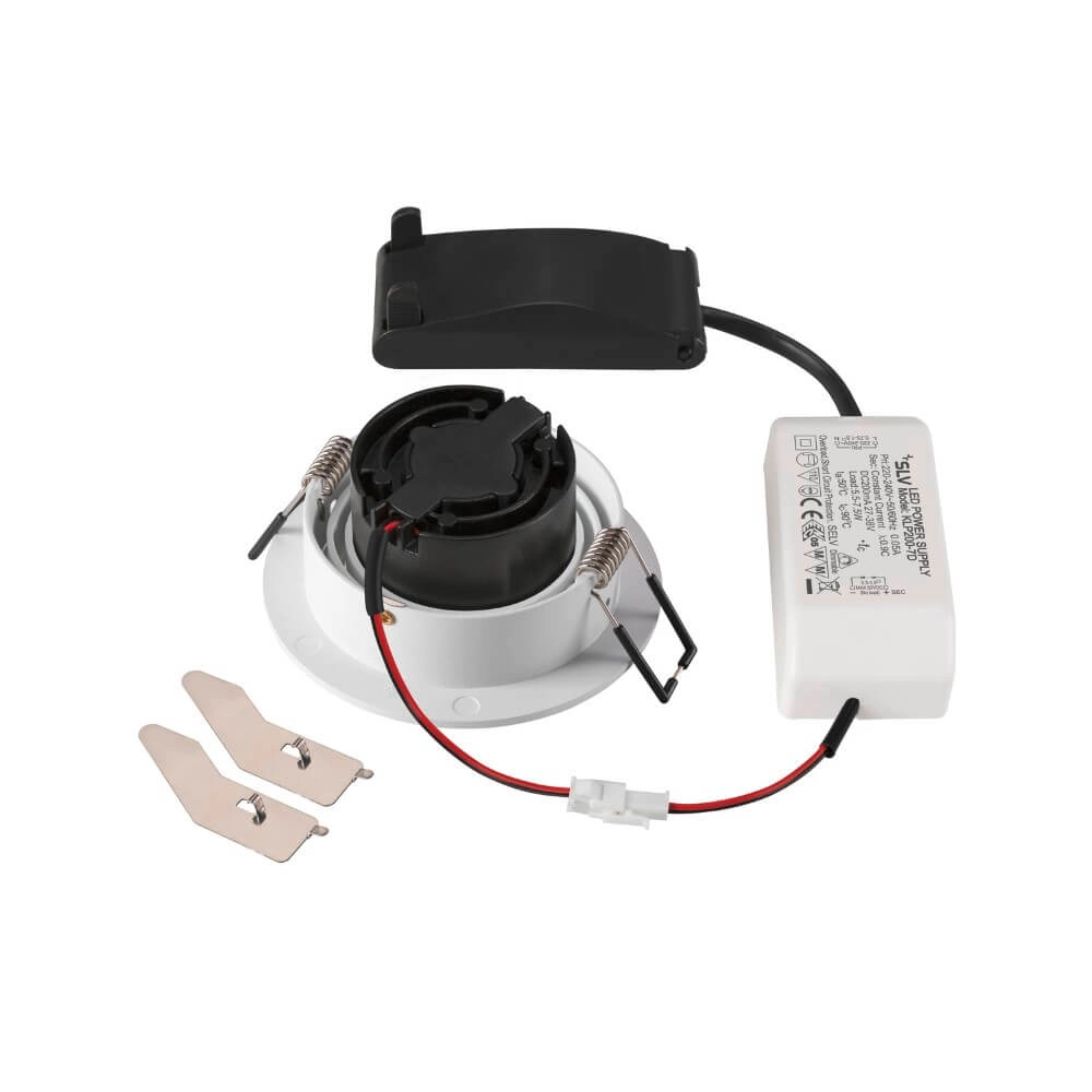 Round led spot New Tria 75 white - 3000K - 750lm - 38g SLV 4024163277648