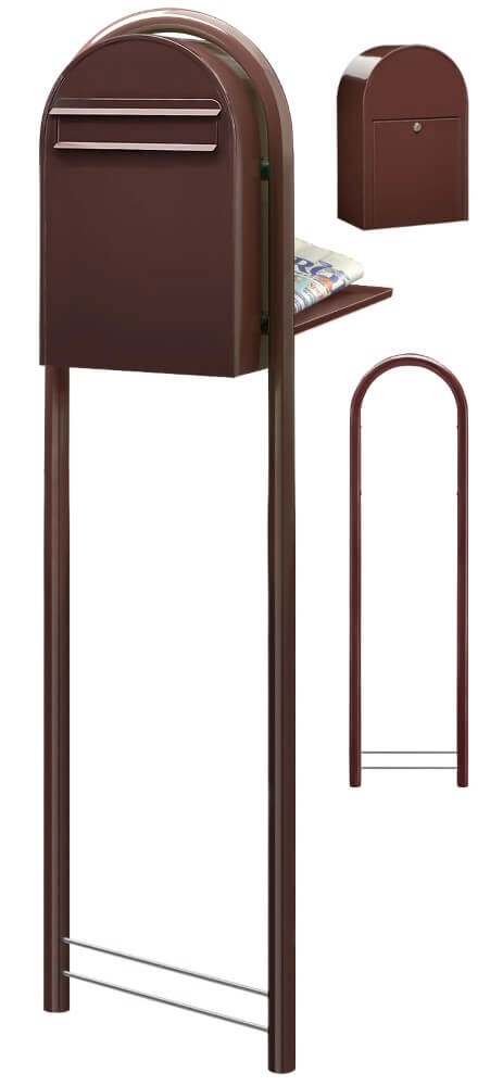 Mailbox Classic B 8017 Dark brown Bobi 6417237006080