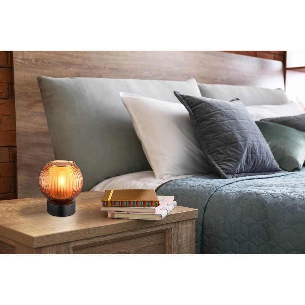 Table lamp Zumba orange glass Ø 15cm Globo 9007371456000