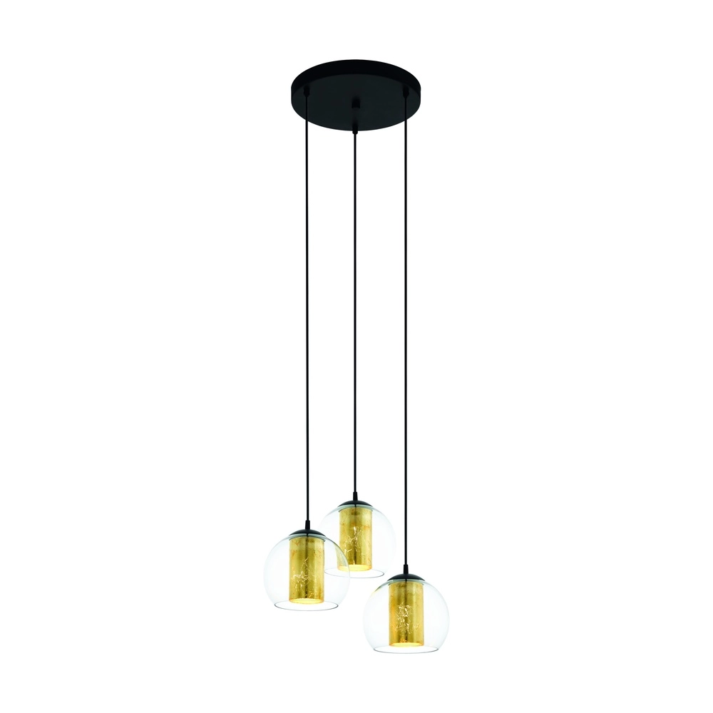Table lamp Bolsano black with gold