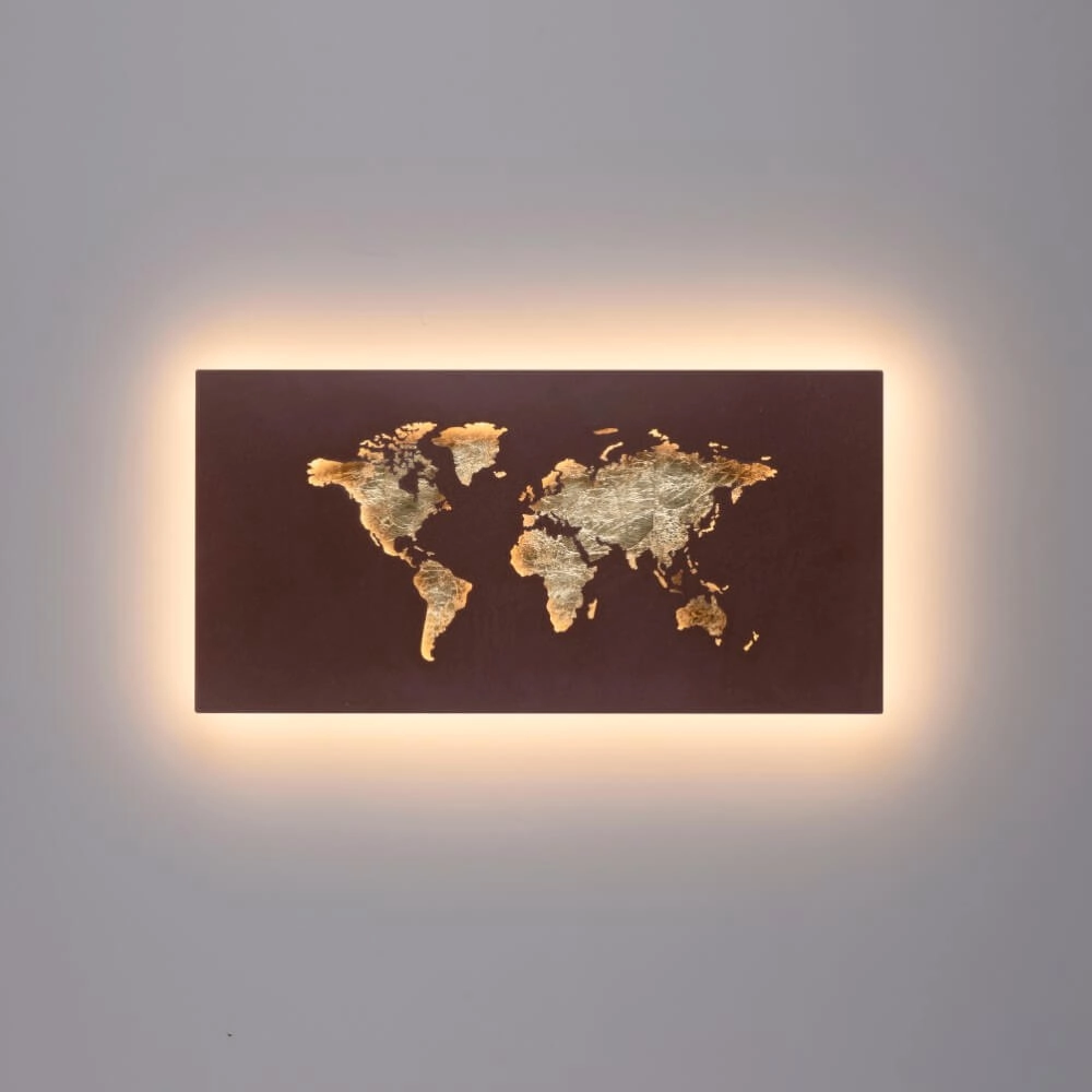 Wall lamp Map rust brown Paul Neuhaus 4012248376034