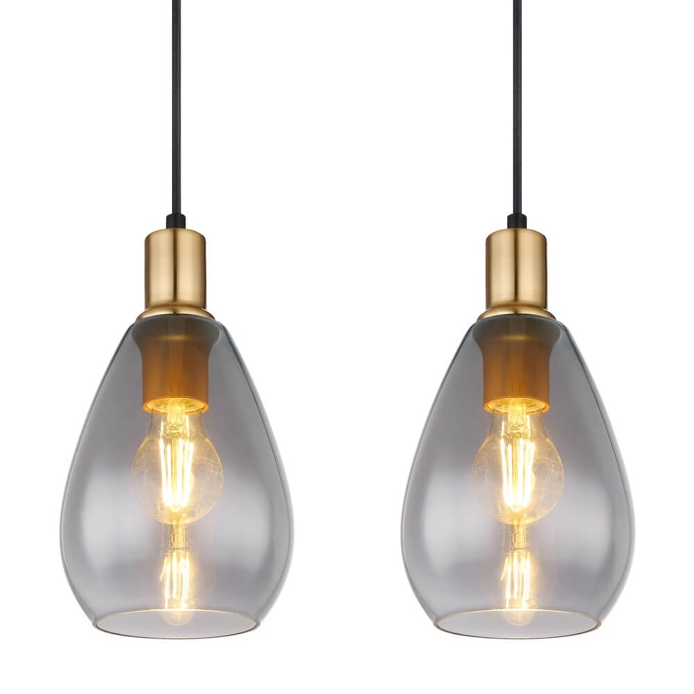 Pendant lamp Fanni 4-light black Globo 9007371436613