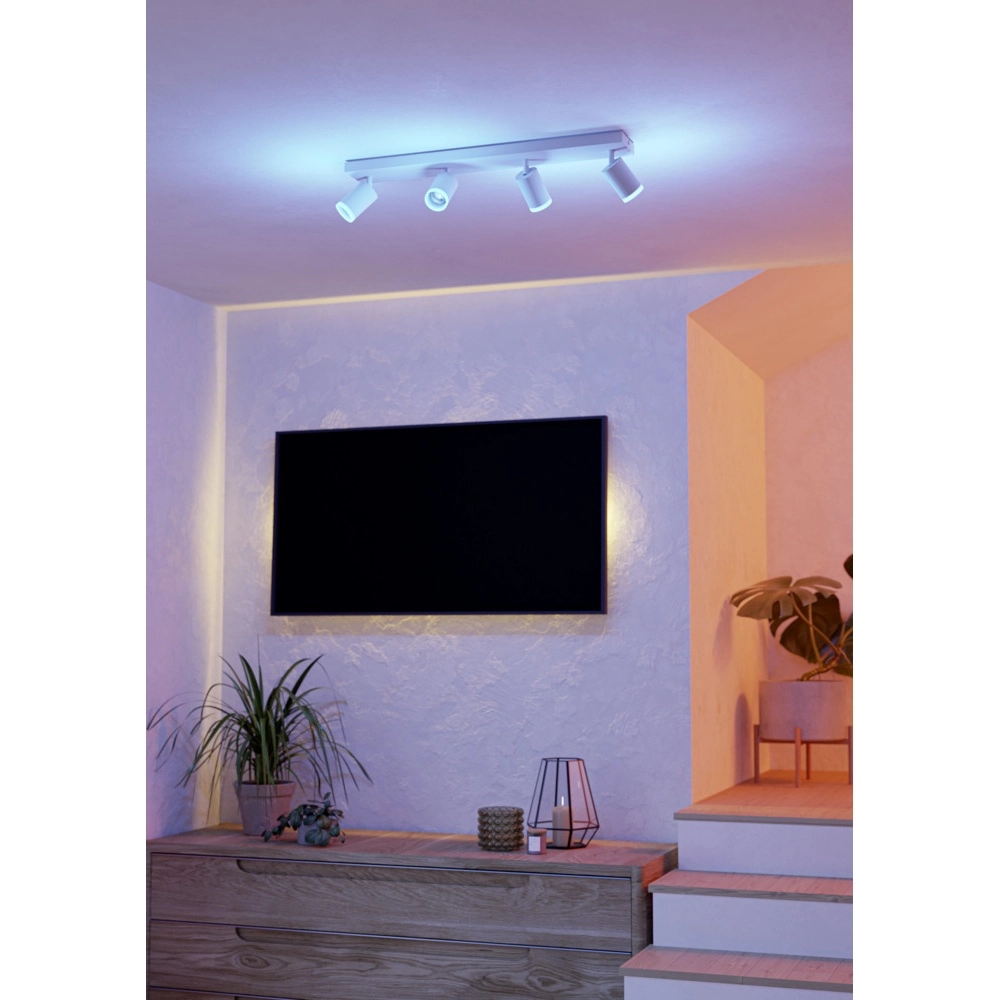 Smart surface-mounted spotlight Melitello-Z White 4-light Eglo 9008606358151