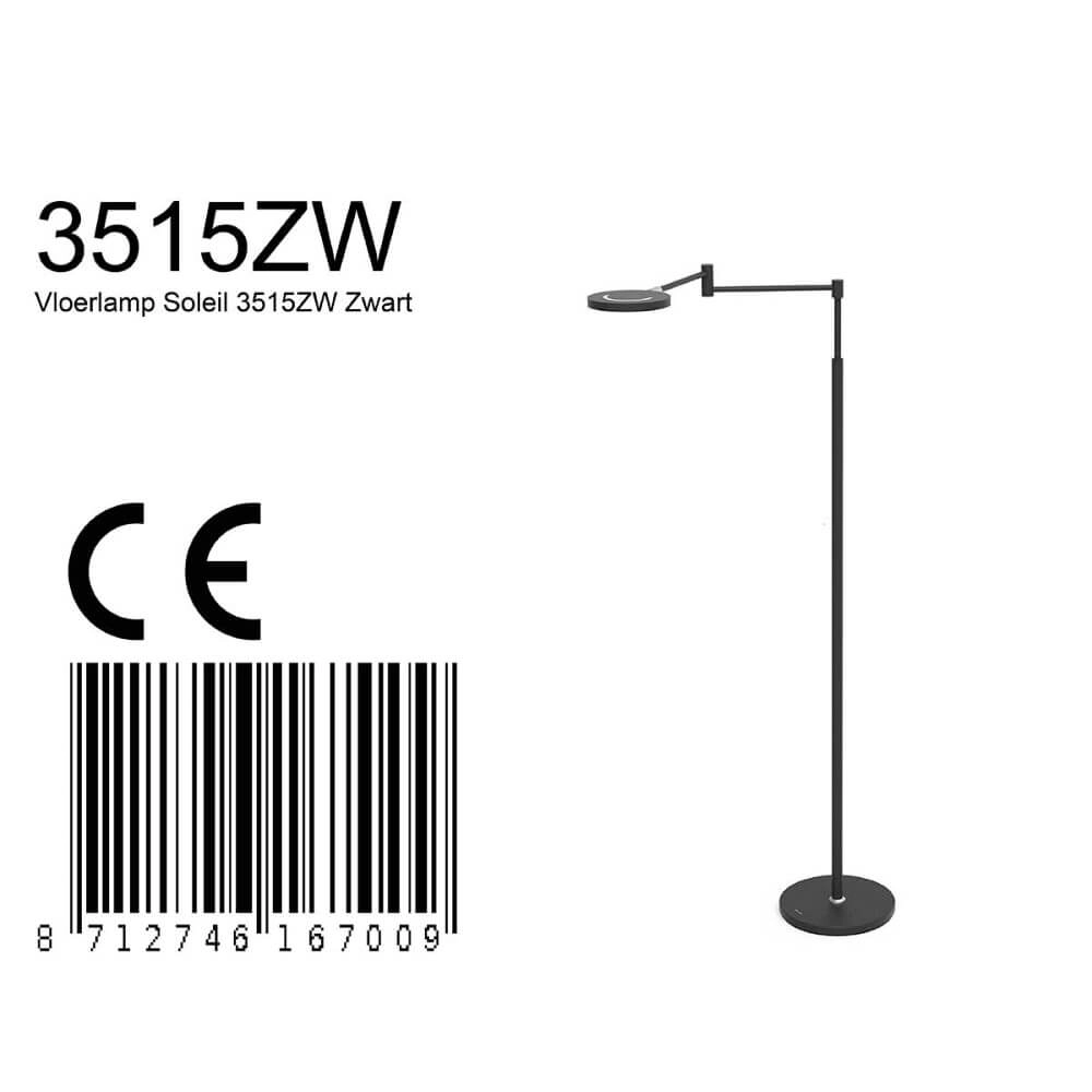 Rechargeable LED reading lamp Soleil black Steinhauer 8712746167009