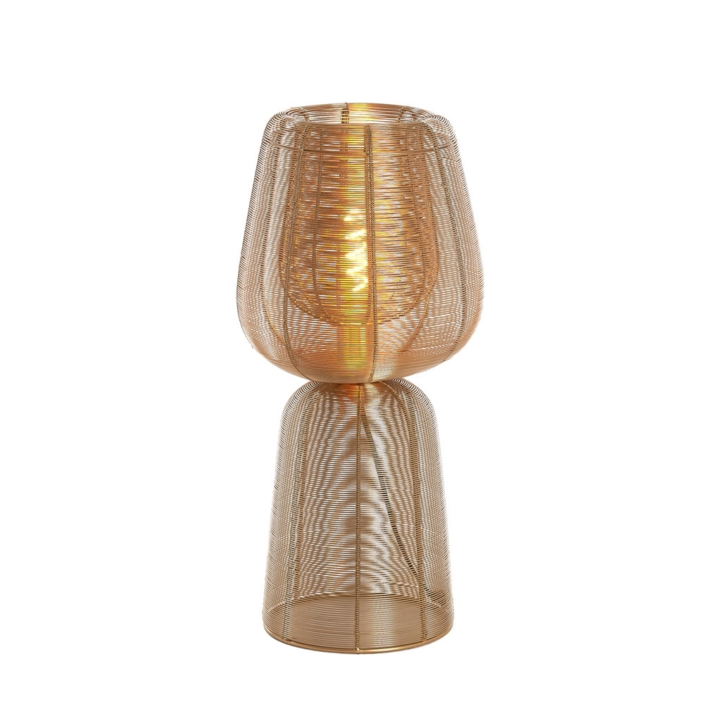 Table lamp Aboso gold Ø 24cm Light & Living 8717807701635