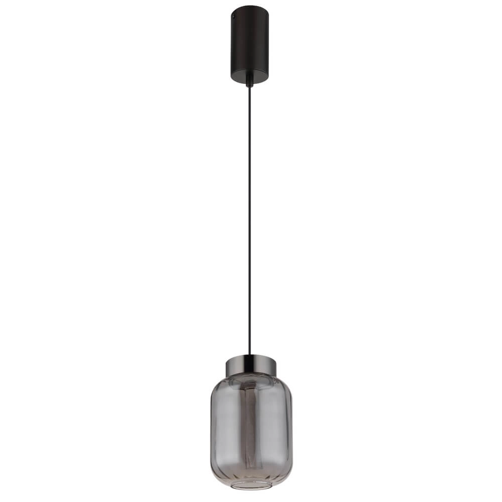 Round pendant lamp Fluoro Single Black Globo 9007371471348