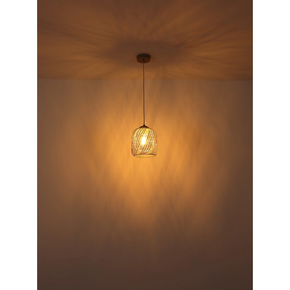 Pendant lamp Dichti sand brown Globo 9007371531349