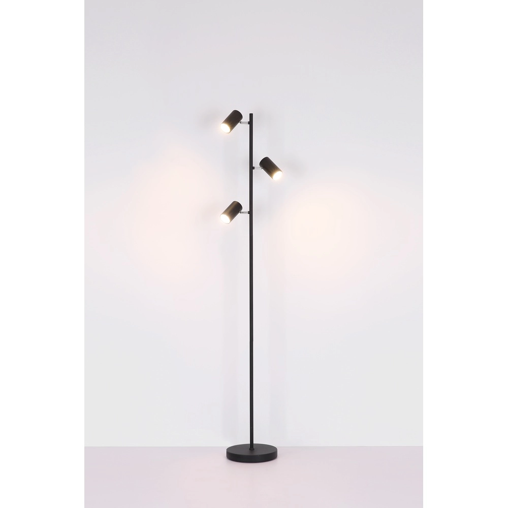 Floor lamp 3-lights Robby nickel Globo 9007371428854