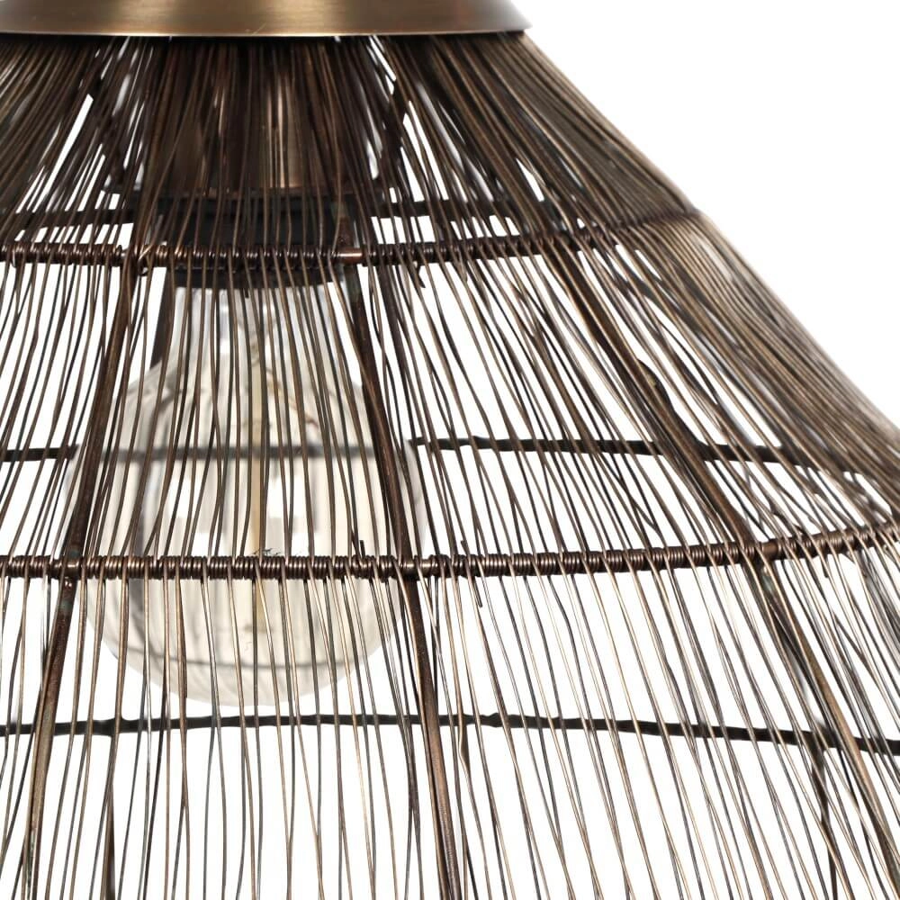 Round pendant lamp Soraya Ø 42cm - bronze Trio 4017807617467