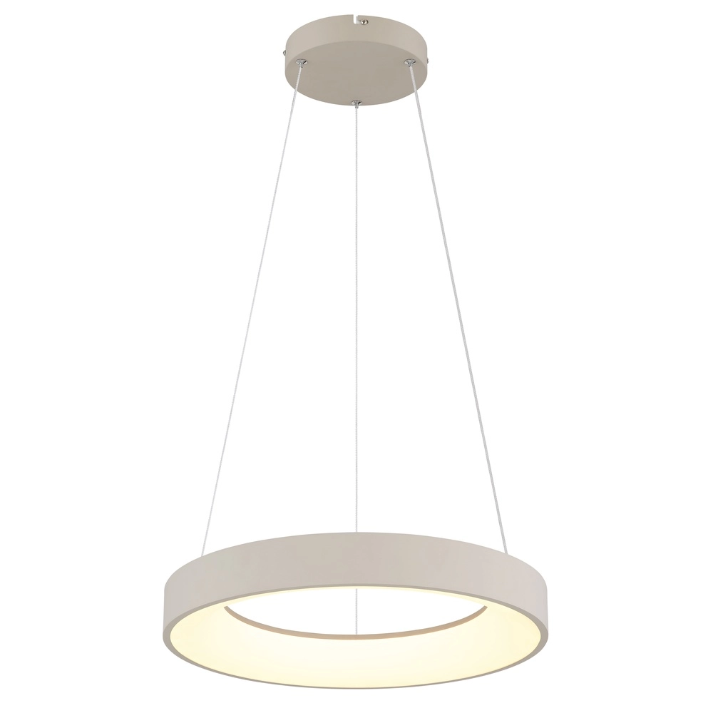 Modern pendant lamp Gallegos sand brown Ø 50cm Globo 9007371569960