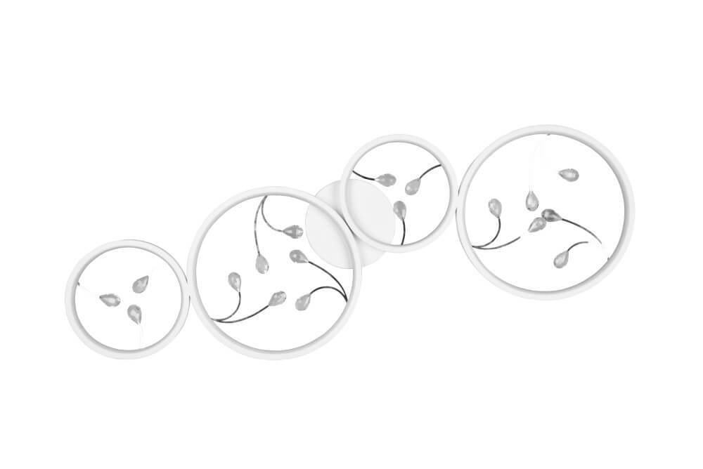 White LED ceiling light Groovy 4-light Trio 4017807541908