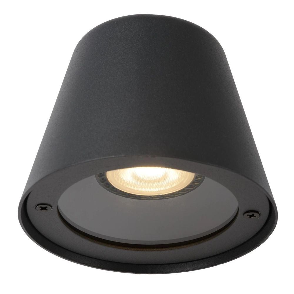 Wall spotlight Dingo-Led IP44 anthracite Lucide 5411212143815