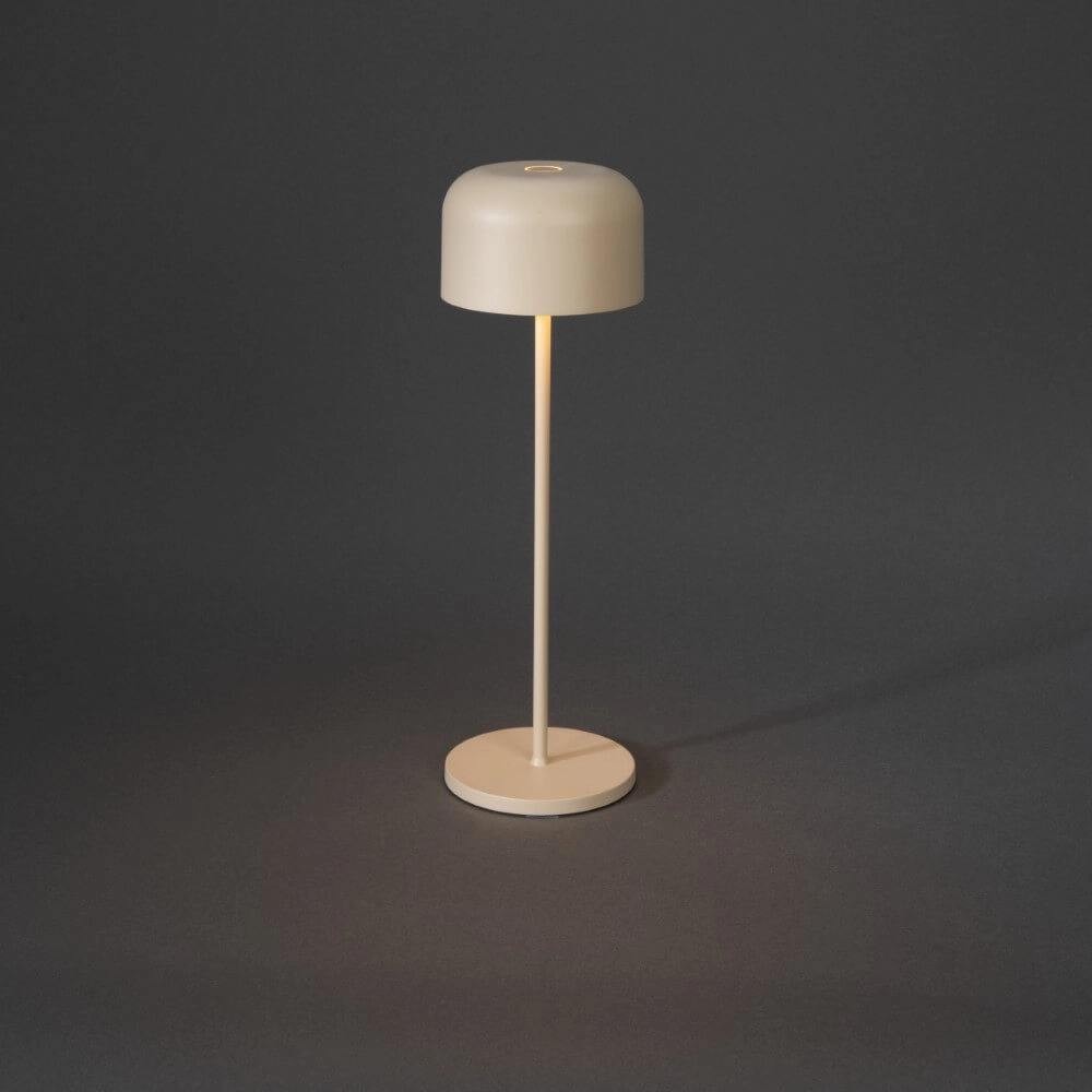 Sand-colored table lamp Lille Rechargeable KonstSmide 7318307834338