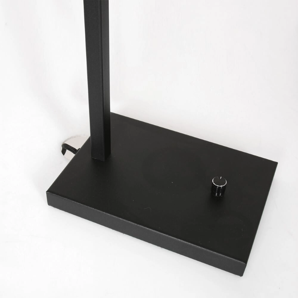 Black table lamp Lotus with smoked glass Steinhauer 8712746167702